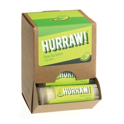 Hurraw! Organic Lip Balm Lime 4.8g x 24 Display